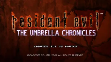 Resident Evil - The Umbrella Chronicles screen shot title